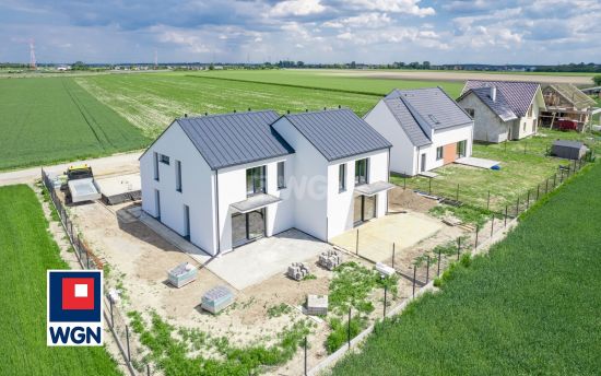 Dom na  sprzedaż Konarzewo - Na sprzedaż nowoczesny i energooszczędny bliźniak w Konarzewie, 109,17 m2, 6 pokoi, ogród